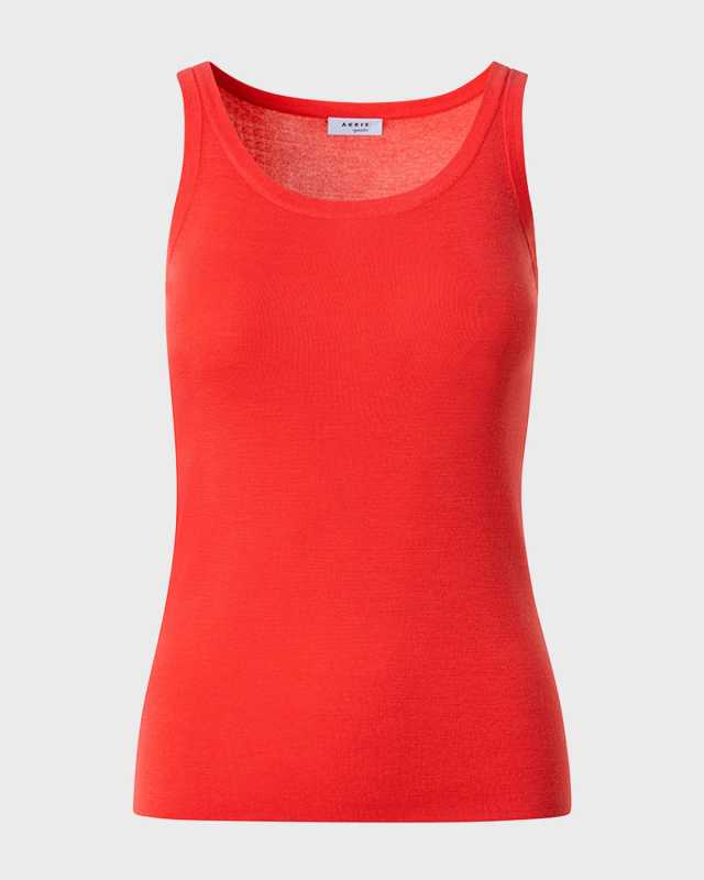 Scoop-Neck Wool Tank Top